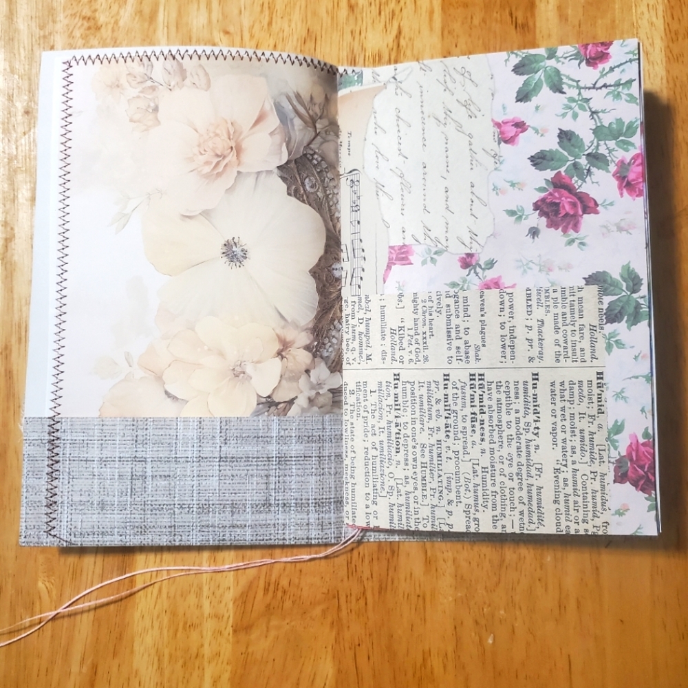 🙏 HAND CRAFTED Junk journal scrapbook photo album notebook journal - Picture 3 of 11